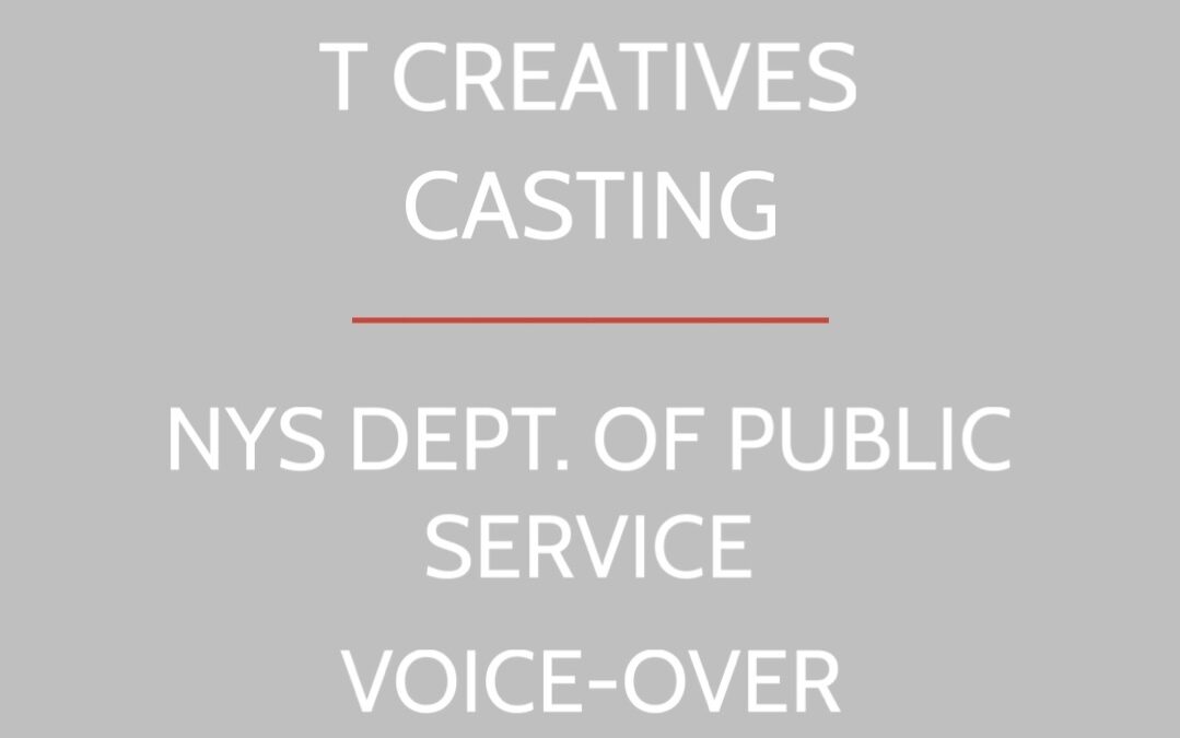 NYS DEPARTMENT OF PUBLIC SERVICE: NON-UNION VOICE-OVER